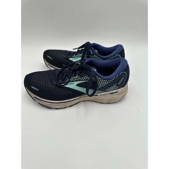 Brooks Shoes - Brooks Women's Ghost 14 Neutral Running Shoe Blue and Teal Women’s 7
